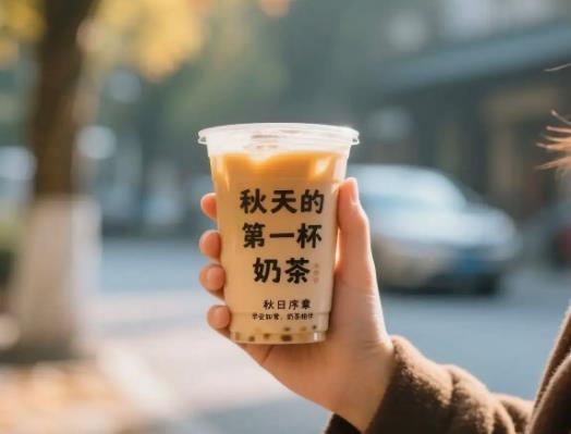 秋天的第一杯奶茶